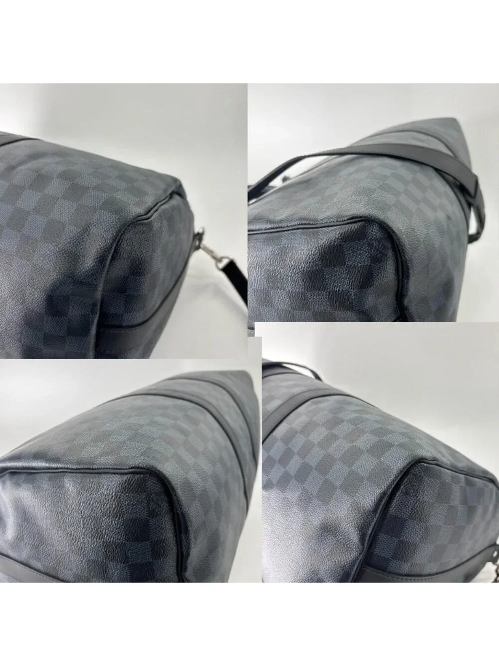 Louis Vuitton Damier Cobalt Keepall Bandouliere 45 Boston Bag